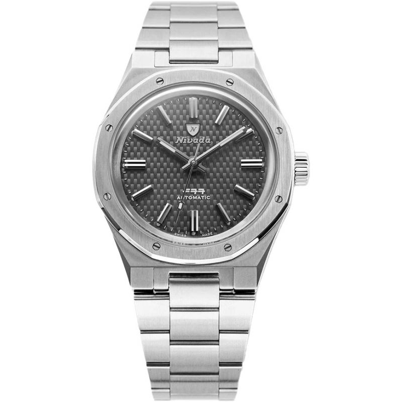 Montre Nivada Grenchen F77 Titanium Anthracite 68006A77