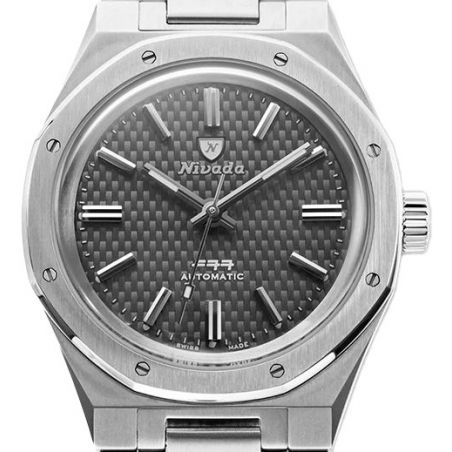 Montre Nivada Grenchen F77 Titanium Anthracite 68006A77