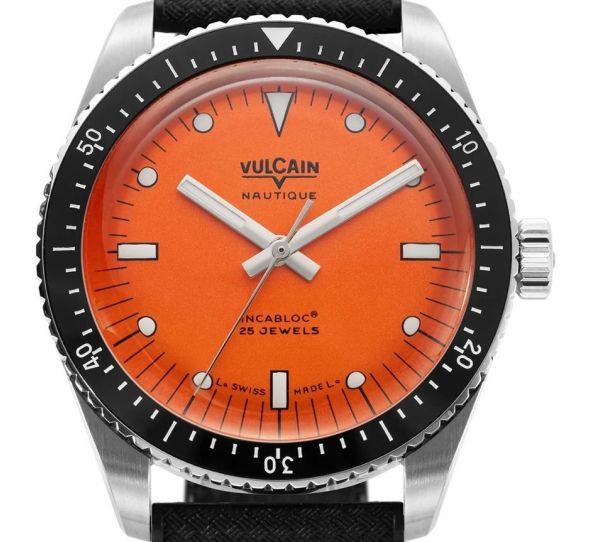 Montre Vulcain Skindiver Nautique Orange