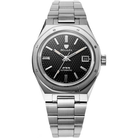 Montre Nivada Grenchen F77 Black Date 69000A77