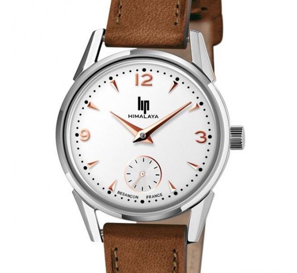 Himalaya 29mm Classic Silver/Rose Gold/Brown Leather - LIP 