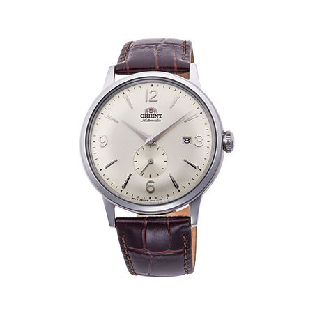 Bambino Small Seconds Argent/Marron - Orient
