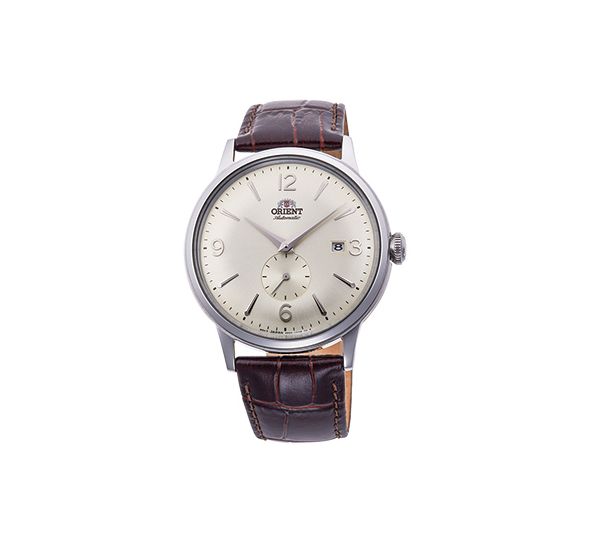 Bambino Small Seconds Argent/Marron - Orient