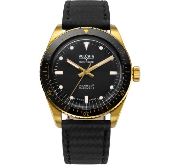 Montre Vulcain Skindiver Nautique Gold Black