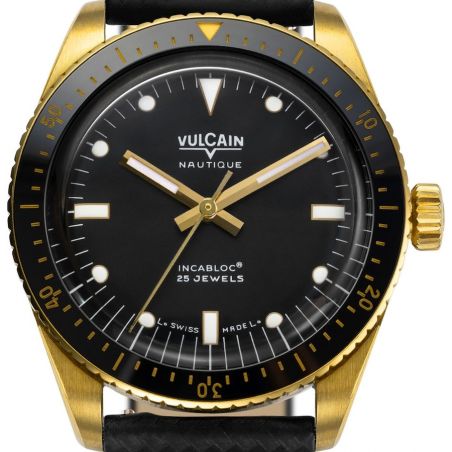 Montre Vulcain Skindiver Nautique Gold Black