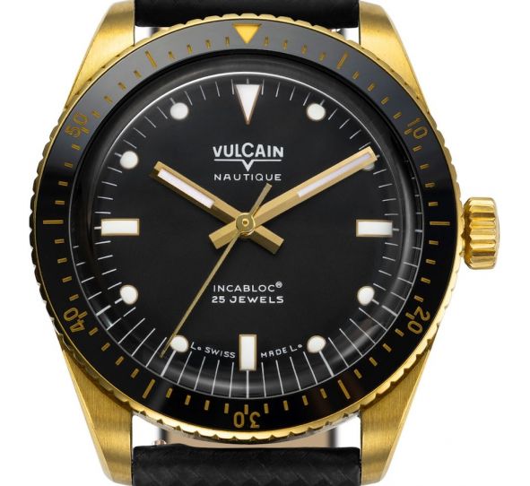 Montre Vulcain Skindiver Nautique Gold Black