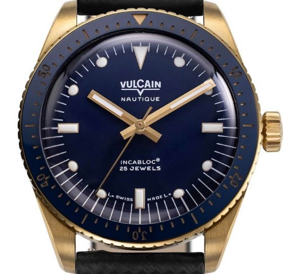 Montre Vulcain Skindiver Nautique Gold Blue