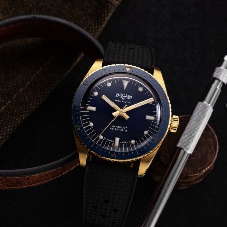 Montre Vulcain Skindiver Nautique Gold Blue