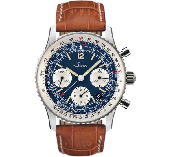 Navigation Chronograph 903 St B E Leather Strap - Sinn