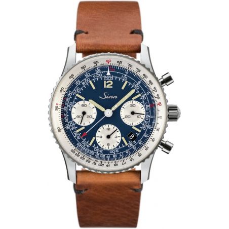 Navigation Chronograph 903 St B E Leather Strap - Sinn