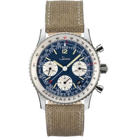 Navigation Chronograph 903 St B E Leather Strap - Sinn