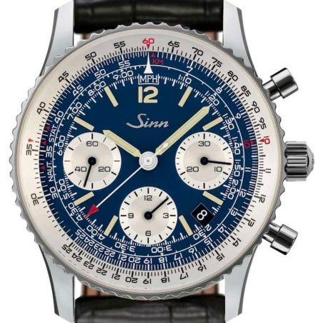 Navigation Chronograph 903 St B E Leather Strap - Sinn