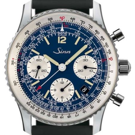 Navigation Chronograph 903 St B E Silicone Strap - Sinn 