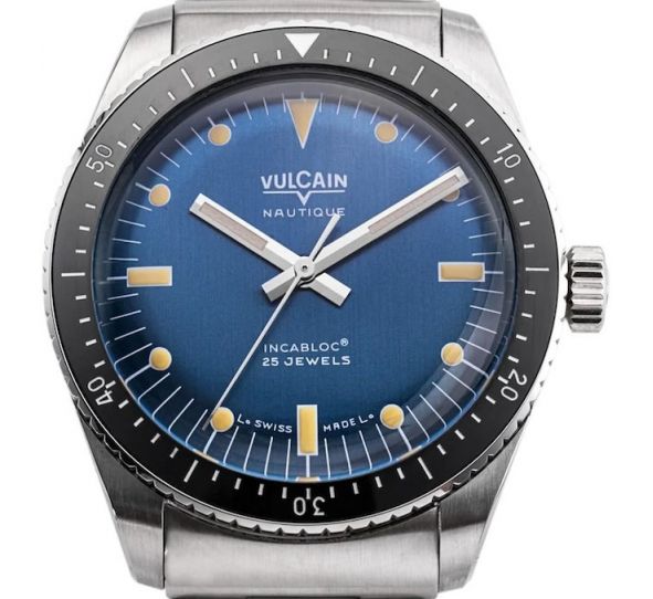 Montre Vulcain Skindiver Nautique Blue Acier