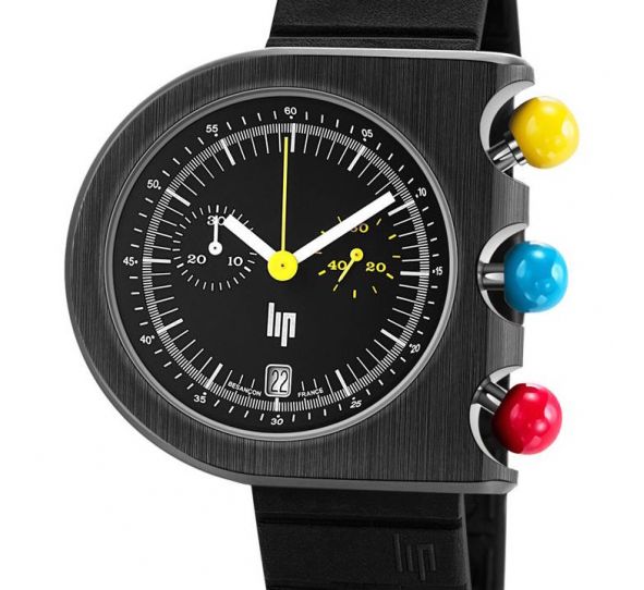 Mach 2000 Chrono Black Caoutchouc - LIP