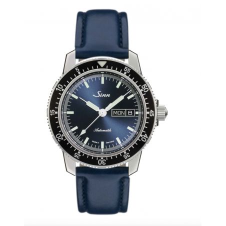 Classic Pilot Watch 104 St Sa I B Leather Strap - Sinn 