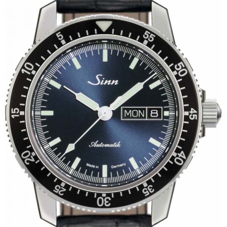 Classic Pilot Watch 104 St Sa I B Leather Strap - Sinn 