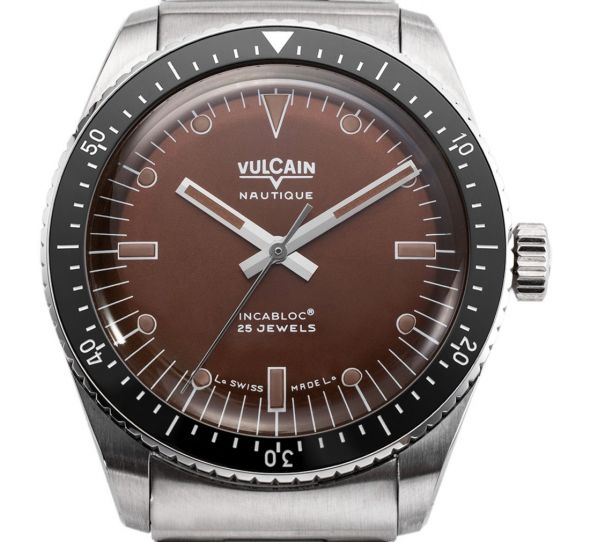 Montre Vulcain Skindiver Nautique Brown Acier