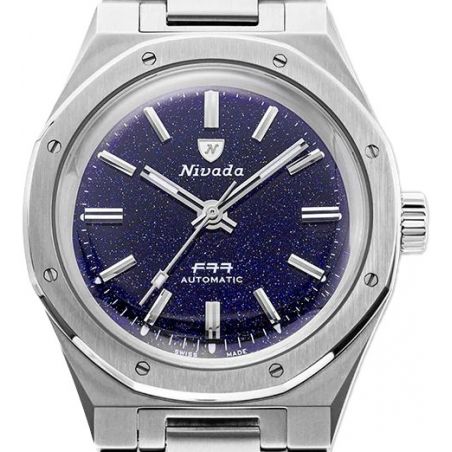 Montre Nivada Grenchen F77 Dark Blue Aventurine 68010A77  