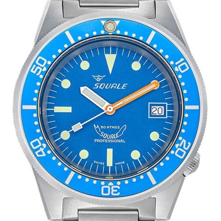 Montre Squale 1521 Blue Blasted Bracelet