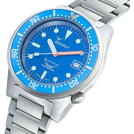 Montre Squale 1521 Blue Blasted Bracelet