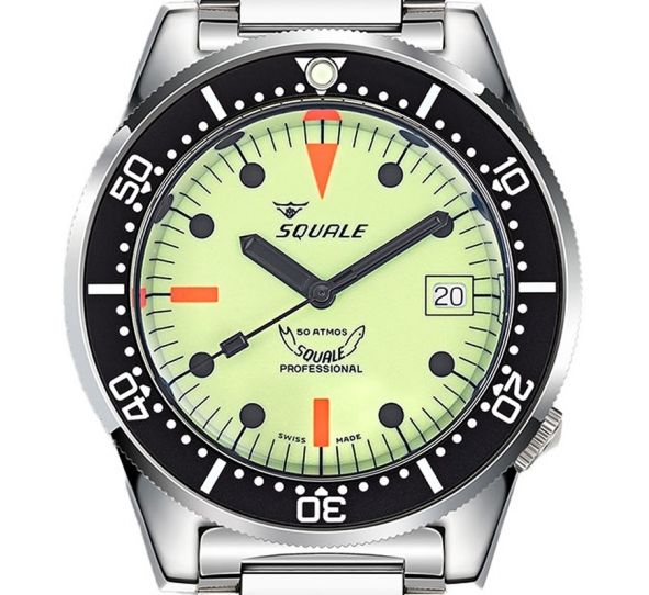 Montre Squale 1521 Full Luminous Bracelet