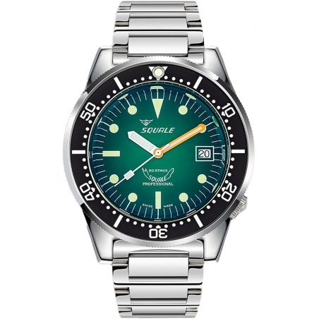 Montre Squale 1521 Green Ray Bracelet