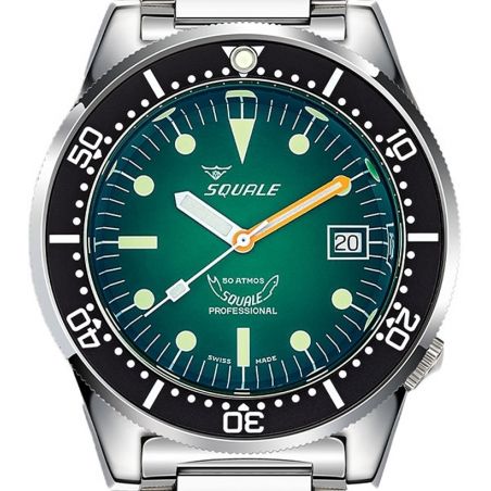 Montre Squale 1521 Green Ray Bracelet