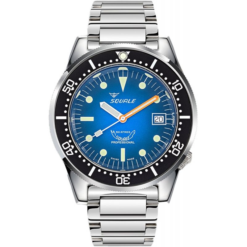 Montre Squale 1521 Blue Ray Bracelet