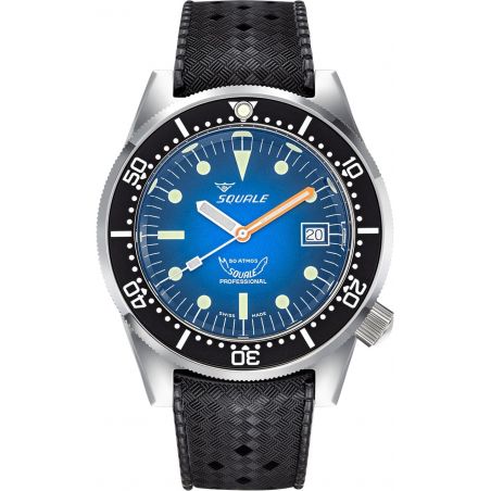 Montre Squale 1521 Blue Ray Rubber