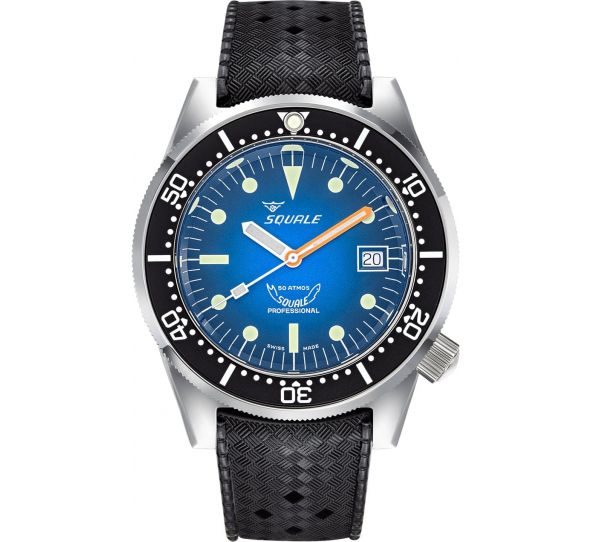 Montre Squale 1521 Blue Ray Rubber