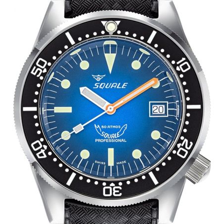 Montre Squale 1521 Blue Ray Rubber