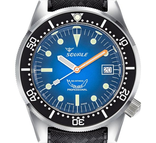 Montre Squale 1521 Blue Ray Rubber