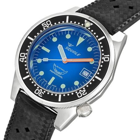 Montre Squale 1521 Blue Ray Rubber