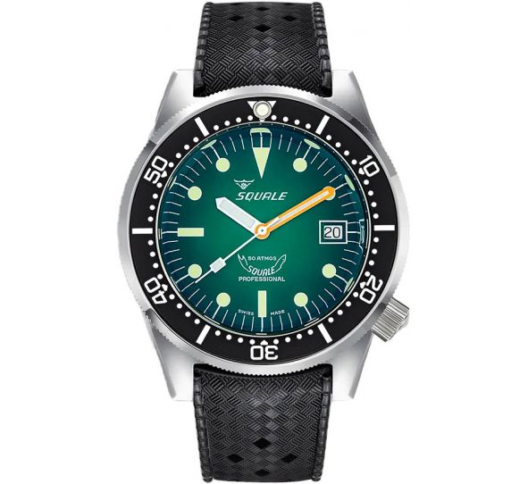 Montre Squale 1521 Green Ray Rubber