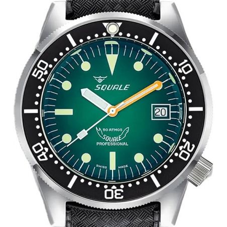 Montre Squale 1521 Green Ray Rubber