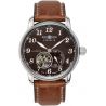** Montre Zeppelin LZ 127 Graf Zeppelin Automatique Coeur Ouvert Brun/Marron