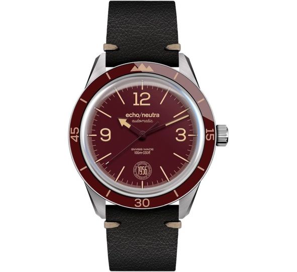 Montre Echo/Neutra Cortina 1956 3H Burgundy Red