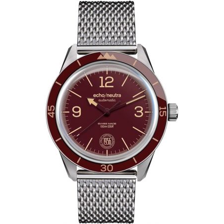 Montre Echo/Neutra Cortina 1956 3H Burgundy Red