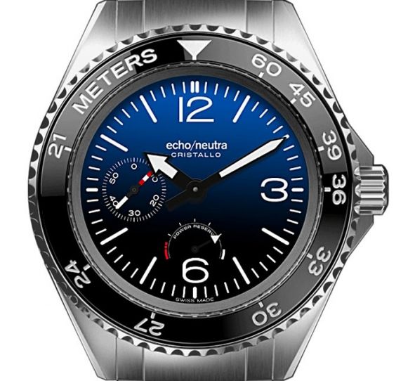 Montre echo/neutra Cristallo Professionnal Diver Blue