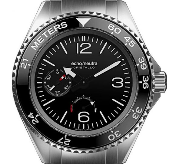 Montre echo/neutra Cristallo Professionnal Diver Black