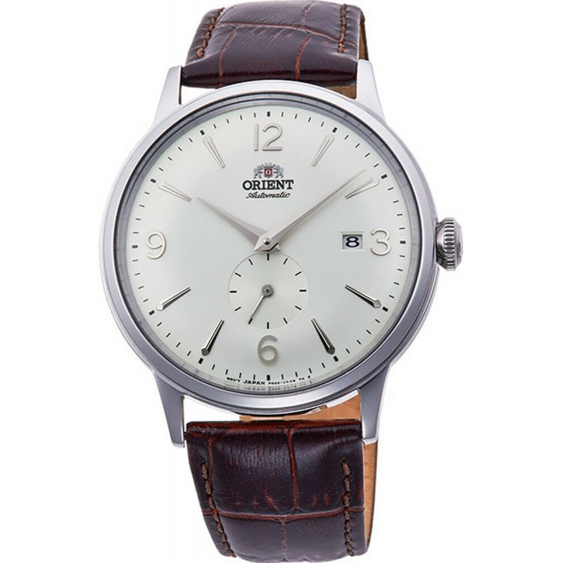 Bambino Small Seconds Blanc/Marron - Orient