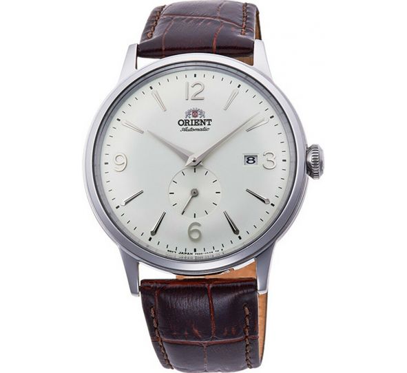 Bambino Small Seconds Blanc/Marron - Orient