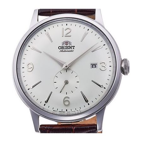 Bambino Small Seconds Blanc/Marron - Orient