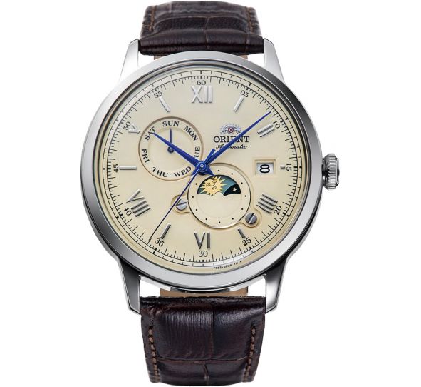 Montre Orient Bambino V9 Sun & Moon RA-AK0803Y