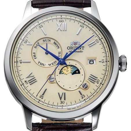 Montre Orient Bambino V9 Sun & Moon RA-AK0803Y