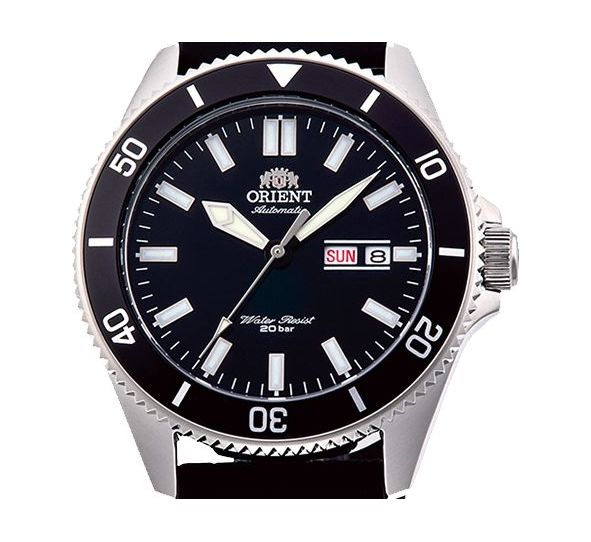 Kanno Automatic Black Rubber- Orient