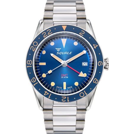 Montre Squale Sub-39 GMT Vintage Blue Steel