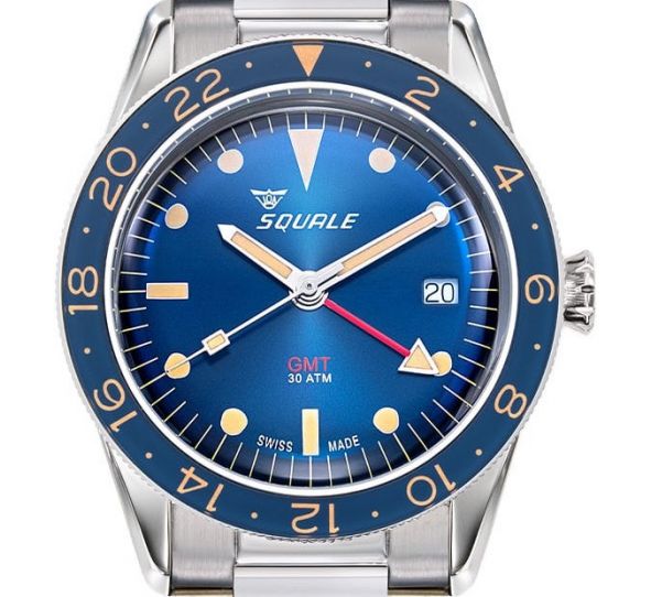 Montre Squale Sub-39 GMT Vintage Blue Steel