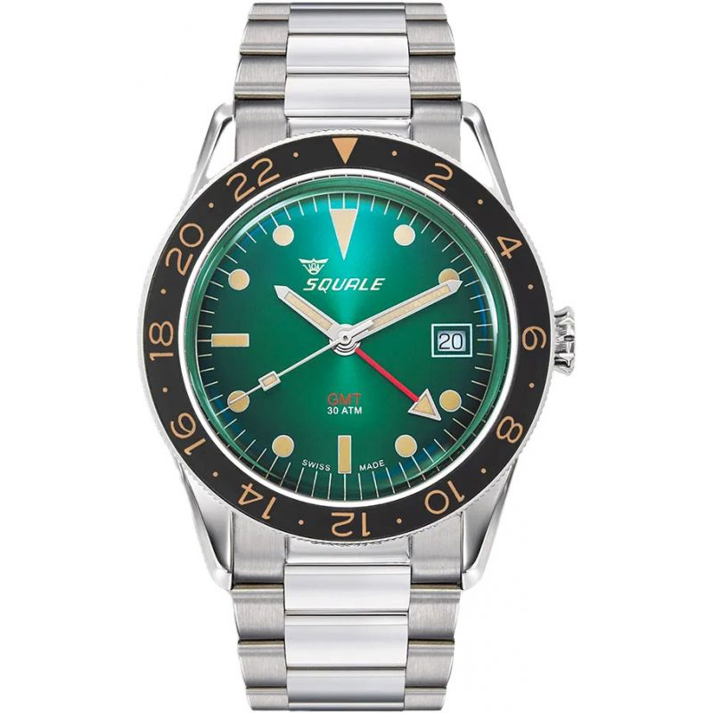 Montre Squale Sub-39 GMT Vintage Green Steel